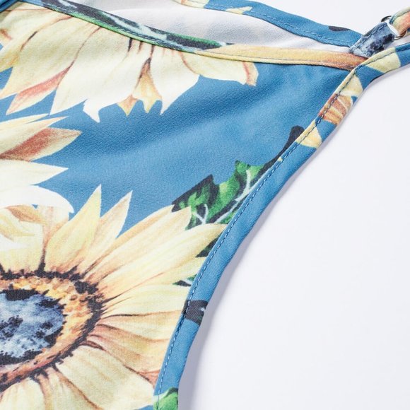 HP! 🎉 Sky Blue Sunflower Buttoned Cami Dress - Picture 10 of 12